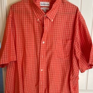 Mens Short Sleeve Button Up Shirt 2XL
